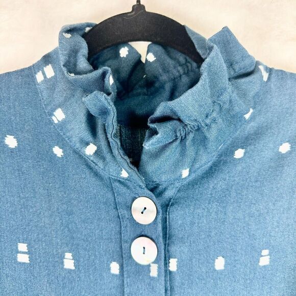 Fridaze Elsie Linen Jacket Size Small Lagenlook Artsy Wrinkle Resistant - Picture 6 of 12